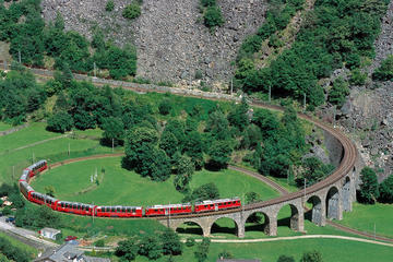 Bernina Express Scenic Train Journey from Chur
