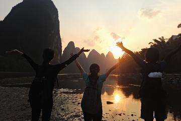 Full-Day Yangshuo Yulong River & Li-River Hiking Private Tour