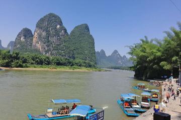 Half-day Li-River cruise bamboo boat allowed with the small child private tour