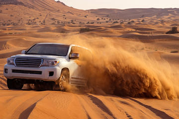 Abu Dhabi Desert Tour with Camel Ride, Sand Boarding, and BBQ Dinner