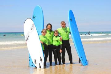 Private Family Surf Lesson in Newquay (for 2 adults and 2 children 8-18 years)
