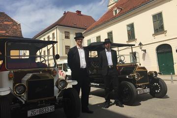 Zagreb 60-Minute Private Sightseeing Tour in Electric Classic Car Replica