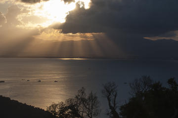 Sunset on Son tra Peninsula by Jeep