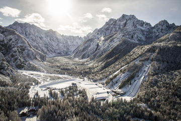 Planica and Kranjska Gora from Bled