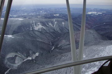 Sightseeing flight above the Eastern Carpathians
