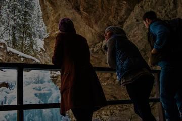 Johnston Canyon Icewalk at Night