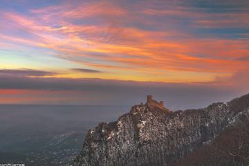 Highest waterfall and medieval castle