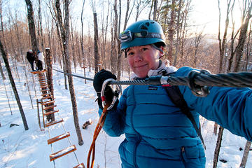 Day Trip Winter Ziplines and Tree Course Mont-Tremblant near Mont-Tremblant, Canada 