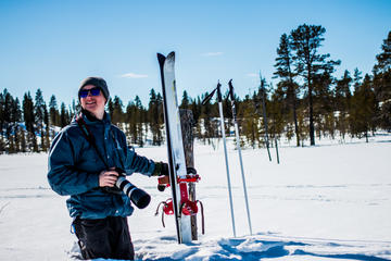 Backcountry skiing adventure