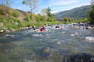 Toobing on the Sarca River