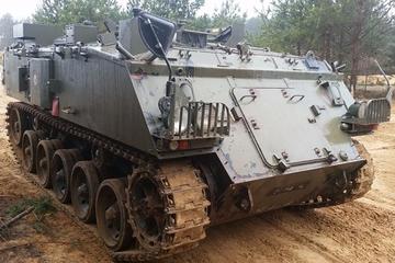 You in armored war vehicle