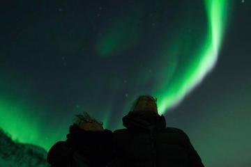 Northern Lights in a Tesla Model X