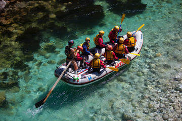 Great family fun Rafting trip on Soca river