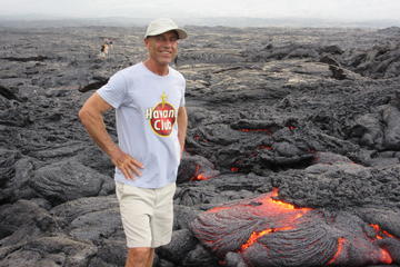 Bike and Hike to Active Lava Surface Flows