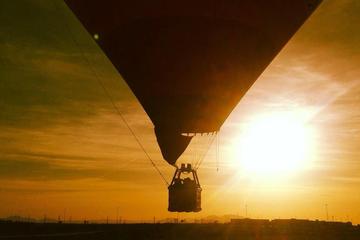 Ballongtur i solnedgången i Las Vegas