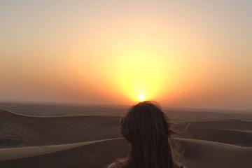 Afternoon Dune bashing with sand boarding and sunset in desert
