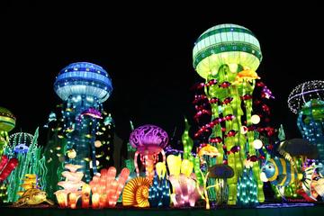 Glow garden Evening time with transfers