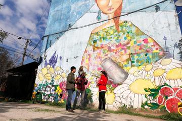 Small-Group Tour: Open Sky Street Art Museum Including a Chilean Traditional Meal in Santiago
