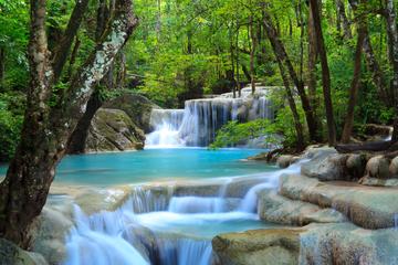 Private tour to Erawan Waterfalls followed by Elephant Feeding