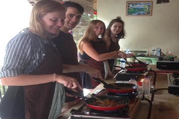 Balinese cooking class  (Visit Monkey Forest Ubud and Elephant Cave Temple Tour) With Dinner