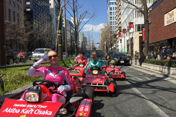 Osaka Go Kart Tour including Funny Costume Rental