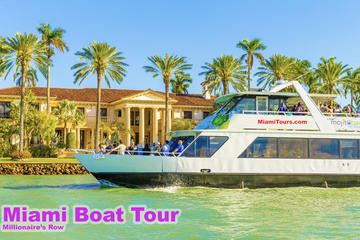 Miami Boat Tour of Millionaire' Row with Hotel Pick-up