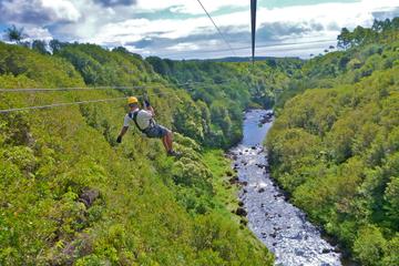 Big Island Adventure Combo: Helicopter, Zipline and Lava Tour