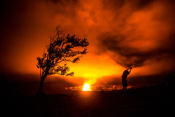 Kilauea Hike and Glow from Kona