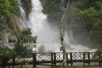 Slow Boat to Pak Ou cave - Villages and Kuangsi falls 1 day group tour