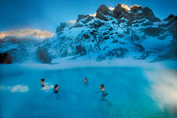 Winter ski tour: Relax full day in Les bains de Lavey