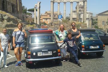 Tour Archaeological Park of Ancient Ostia  in Mini Vintage Cabriolet with lunch at the port of Ostia