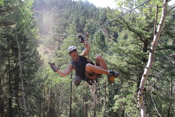 Day Trip Rocky Mountain Zipline Adventure near Denver, Colorado 