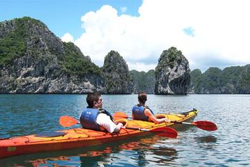 Ha Long 3-star cruise visit caves do kayaking by Limousine bus from Hanoi 2 days
