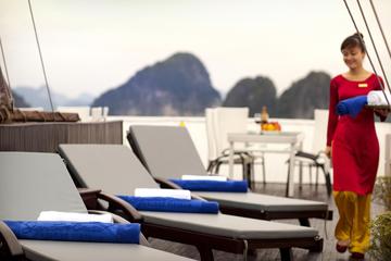 Halong Bay 2 Day overnight on 5 star cruise visit cave kayak swimming from Hanoi