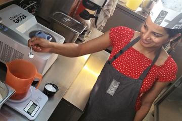 Clase helado artesano en el centro de Roma