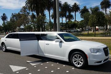 Rent a Car for Wedding: White Chrysler Limousine
