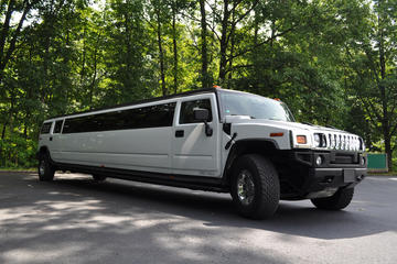 Rent a Car for Wedding: White Hummer Limousine