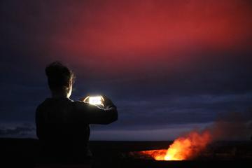 Waterfall and Hawaii Volcanoes National Park Tour from Kona