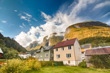 Scenic private tour to the World Heritage site Naeroyfjord, and Flaam