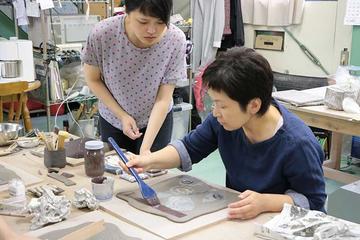 Ceramic Plate Creating Workshop in Saitama