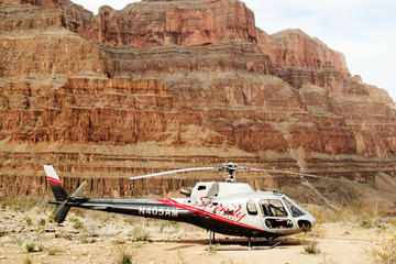 Helikoptervlucht boven de Grand Canyon met picknick bij de West Rim