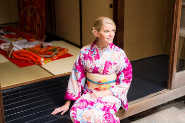 Kimono Rental in a Japanese Traditional House