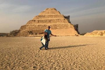 Cairo layover to Giza pyramids Sakkara Mmephis
