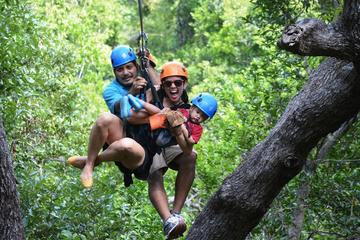 Roatan Sky Safari Zip Line Monkey Park And Beach