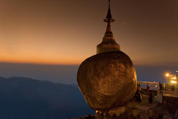 Golden Rock with Village life along Dhammazedi Road