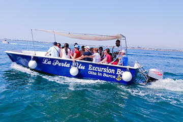 La Perla Blu Siracusa Old City Center And Sea Caves Excursion Boat