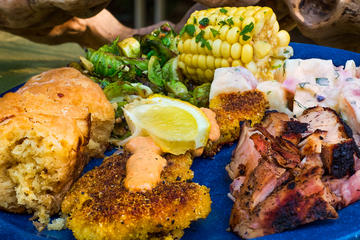 Cast Iron Riverside Lunch and Super Small Boats Whitewater