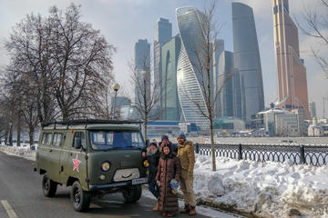 Moscow city tour onboard a classic soviet van