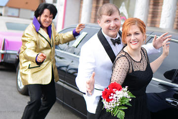 Elvis Wedding at The Little Vegas Chapel including Limousine Transportation