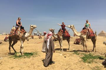 Private Half-Day Trip to Giza Pyramids, Sphinx, Workers Tombs with Camel Ride